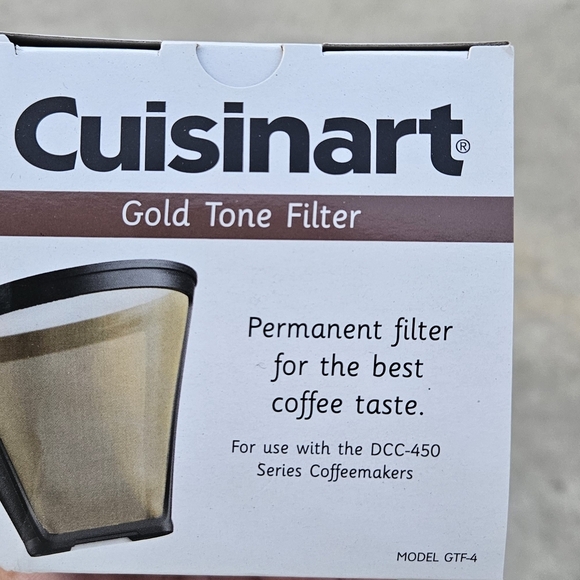 Cuisinart Gold and Black Coffee Filter Accessory - Picture 1 of 6